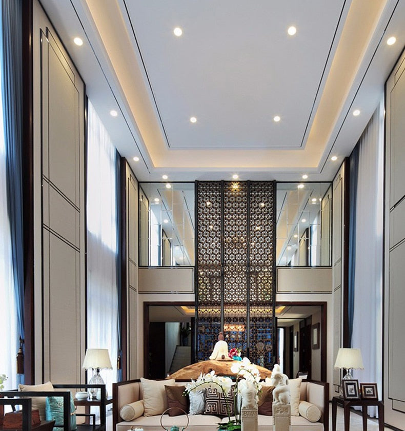 LED Downlight AC220V-240V Waterproof 7W 9W 12W 15W 18W Recessed Round LED Ceiling Lamp LED Spot Lighting Indoor Lighting