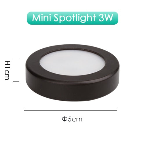 Mini LED Downlight Ultra-thin 3W 5W 7W 220V Surface Mounted Lamp Panel Light Indoor Lighting Closet Cabinet Spot light