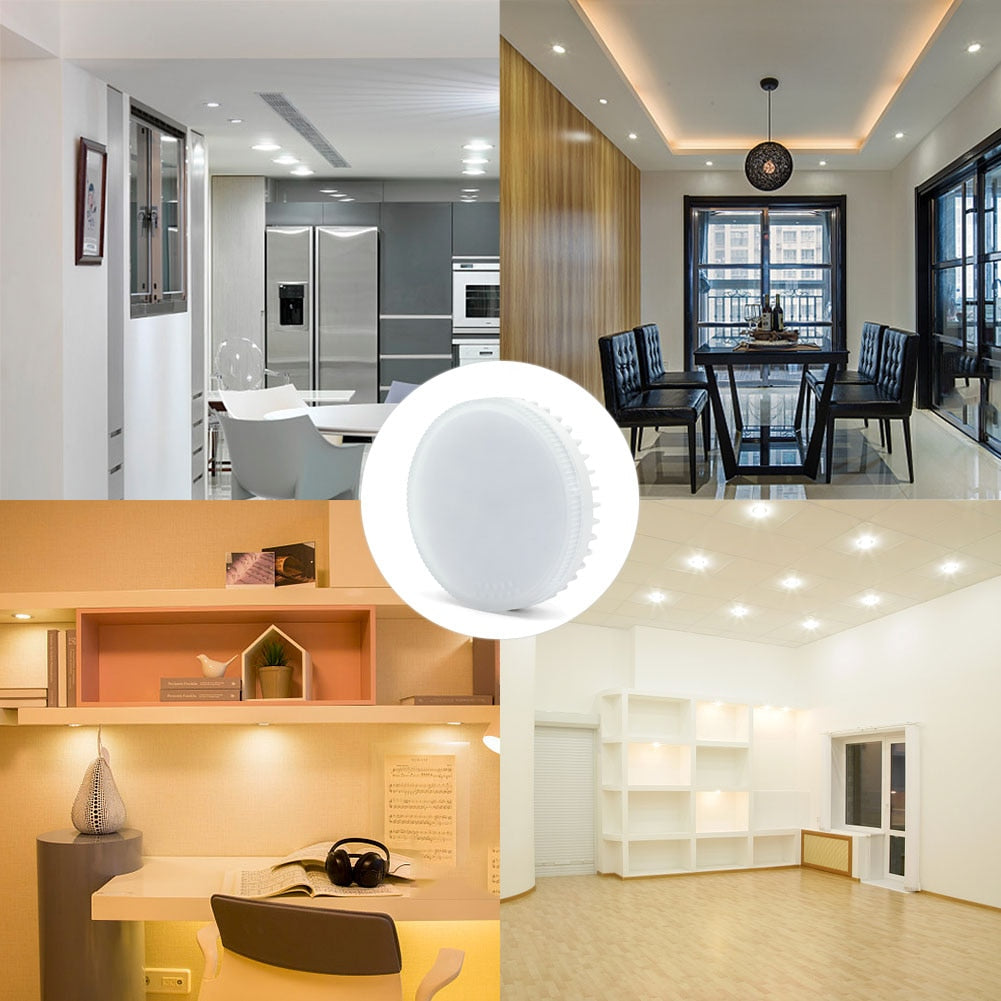 Bright GX53 Light Bulb 5W 7W 9W 12W 15W 18W LED Downlight Led Lamp GX53 smd2835 GX 53 Base LED LAMP AC85-265V warm white light