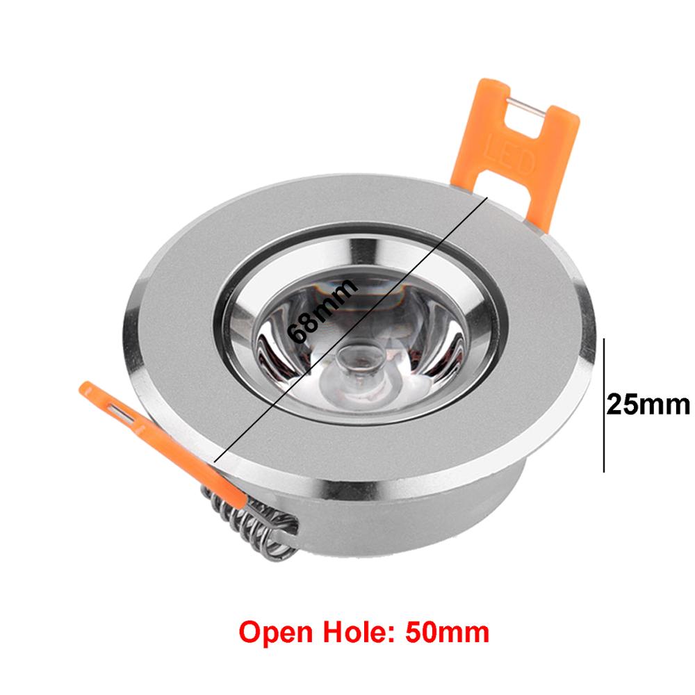 Ultra Bright Round AC110V 220V Dimmable 1W 3W LED Spotlight Lighting Recessed Mini Led Ceiling Downlights Lighting Bulb For Room