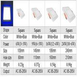 Double Color LED Panel Downlight 6W 9W 16W 24w 3 Model LED Lamp Panel Light LED Ceiling Recessed Spot light AC110V 220V + Driver