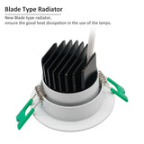 New Model Frosted Lens LED Recessed Downlight High Bright Epicstar COB LED Ceiling Spot Light 5W 7W 10W 12W with Transformer