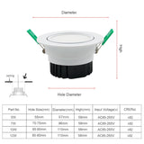 New Model Frosted Lens LED Recessed Downlight High Bright Epicstar COB LED Ceiling Spot Light 5W 7W 10W 12W with Transformer