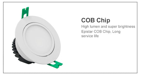 New Model Frosted Lens LED Recessed Downlight High Bright Epicstar COB LED Ceiling Spot Light 5W 7W 10W 12W with Transformer