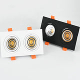 Square Dimmable Recessed COB LED Downlights 7W 9W 12W 18W LED Ceiling Spot Lights AC85-265V LED Ceiling Lamps Indoor Lighting