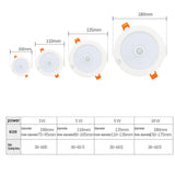 LED Downlight Smart Infrared Induction LED Ceiling Spot light 3W 5W 9W 18W 220V Motion Sensor Recessed Round LED Panel Light