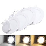 Dimmable LED Downlight 3W-25W 85-265V Warm White/Natural White/Cold White recessed dimmable led panel light
