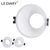 LEDIARY MR16 GU10 Downlight Frame Frosted Plastic White Recessed Ceiling Light Fitting 75mm Cut Hole Anti-glare Design