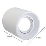 LEDIARY MR16 GU10 Downlight Frame Frosted Plastic White Recessed Ceiling Light Fitting 75mm Cut Hole Anti-glare Design