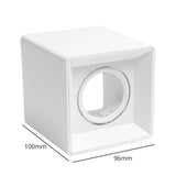 LEDIARY MR16 GU10 Downlight Frame Frosted Plastic White Recessed Ceiling Light Fitting 75mm Cut Hole Anti-glare Design