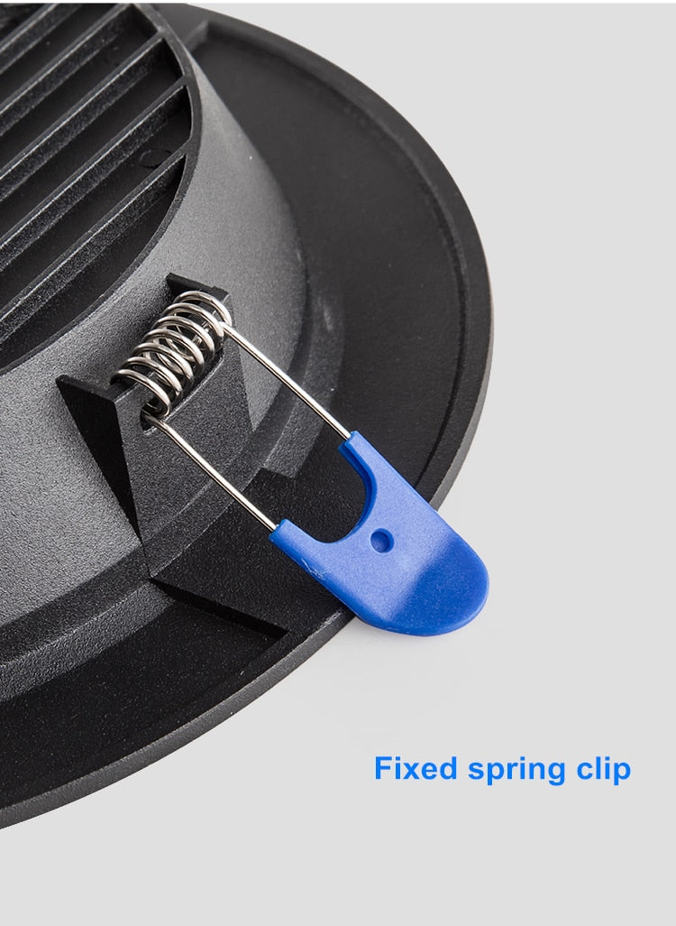 Round LED ultra-thin downlight embedded household 5W 9W 12W 18W  living room aisle AC220V