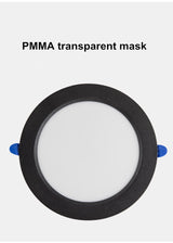 Round LED ultra-thin downlight embedded household 5W 9W 12W 18W  living room aisle AC220V