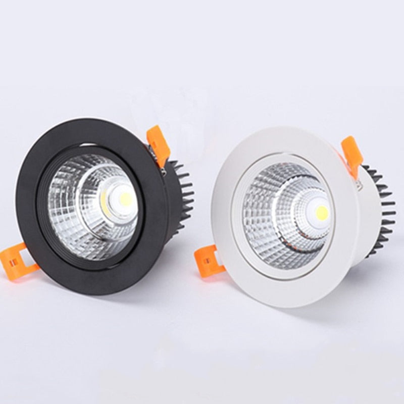 Super Bright Recessed LED Dimmable Downlight COB  5W 7W 12W LED Spot light LED decoration Ceiling Lamp AC85-265V