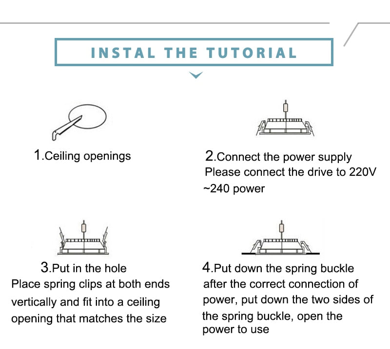 Led Downlight 10pcs 3W 5W AC220V-240V new six color led recessed downlight Kitchen living room led light spot Indoor round light