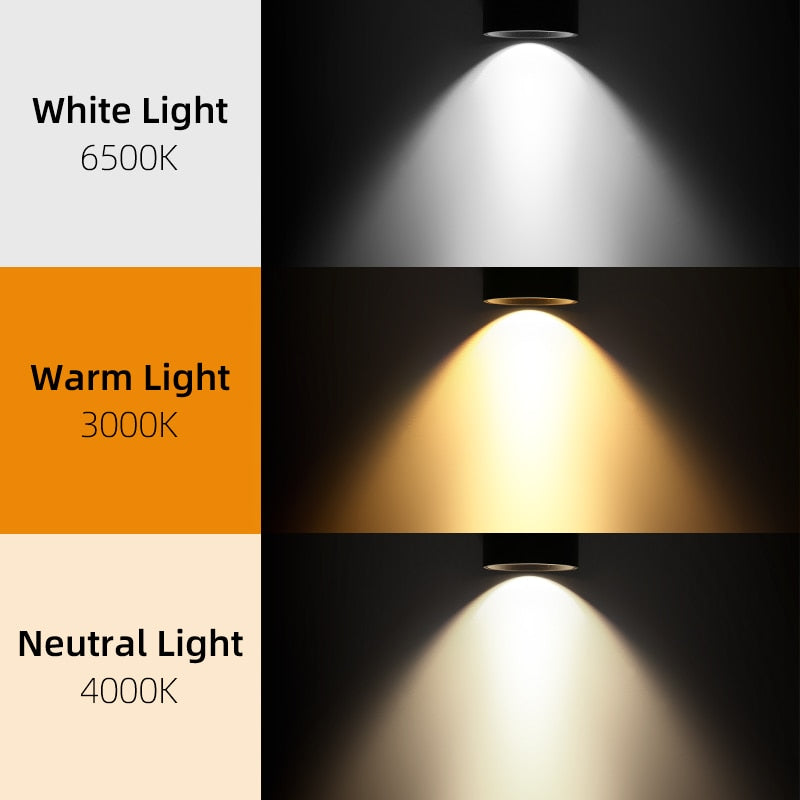 LED Ceiling Spots 5W 10W 12W 20W 30W 40W 220V Spot Light Ceiling Spotlights Foldable Track Light Spotlight Indoor