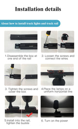 LED Ceiling Spots 5W 10W 12W 20W 30W 40W 220V Spot Light Ceiling Spotlights Foldable Track Light Spotlight Indoor