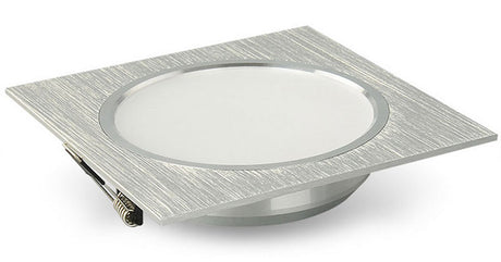 LED Downlights Square Brush silver 3W 6W 9W 12W AC220V 230V LED Ceiling Lamp Down Light for Kitchen/Home/Office Indoor Lighting