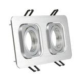 Square Embedded Led Ceiling Downlight Mount Frame Trim Ring GU10 MR16 Halogen Bulb Fitting Holder Socket Spot Lighting Fixtures