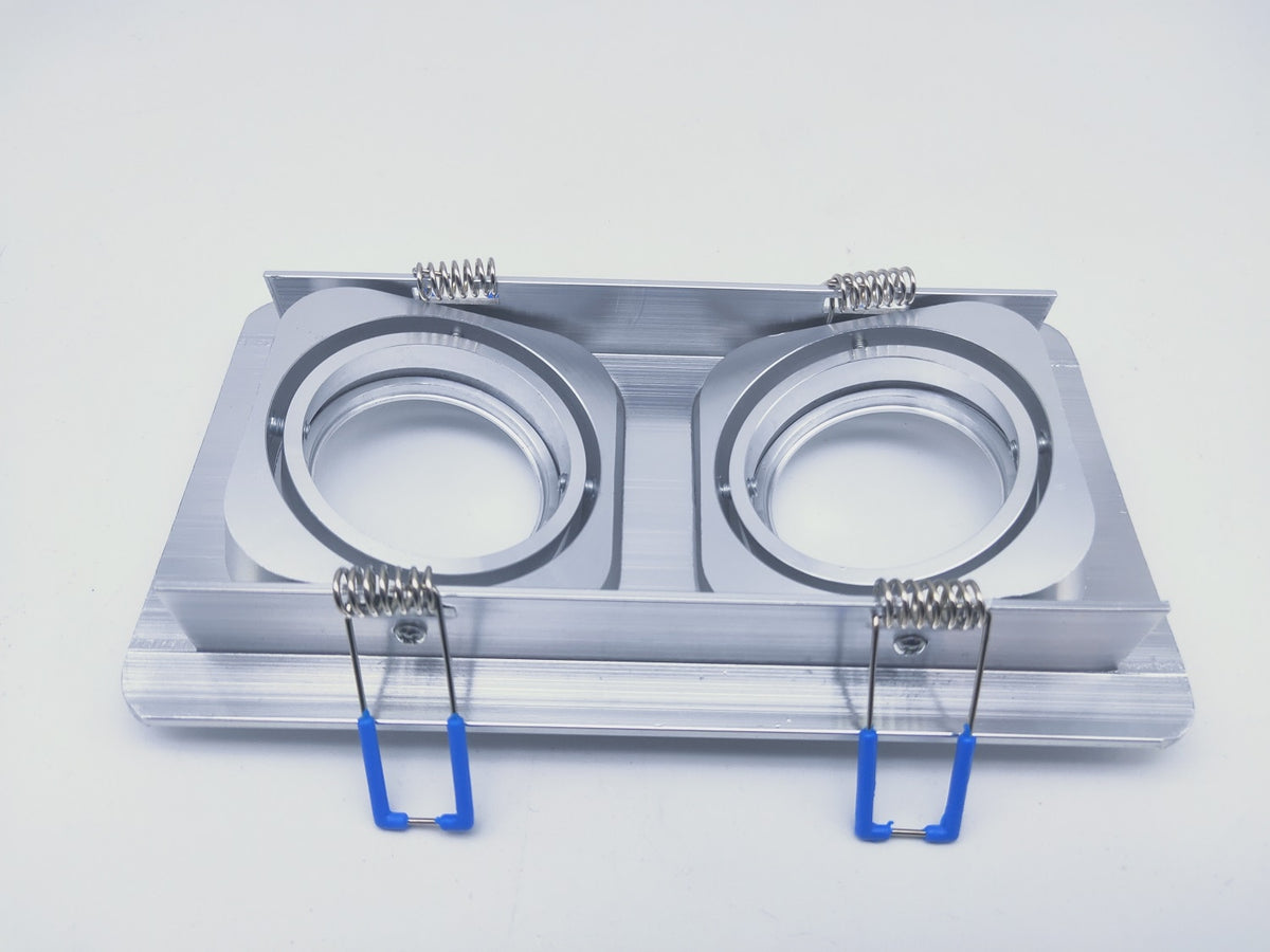 Square Embedded Led Ceiling Downlight Mount Frame Trim Ring GU10 MR16 Halogen Bulb Fitting Holder Socket Spot Lighting Fixtures