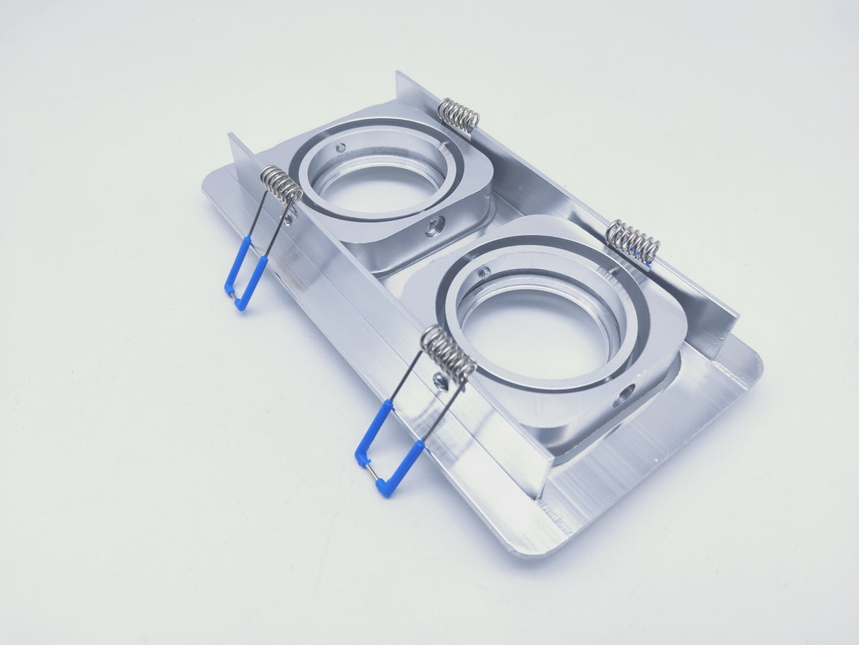 Square Embedded Led Ceiling Downlight Mount Frame Trim Ring GU10 MR16 Halogen Bulb Fitting Holder Socket Spot Lighting Fixtures