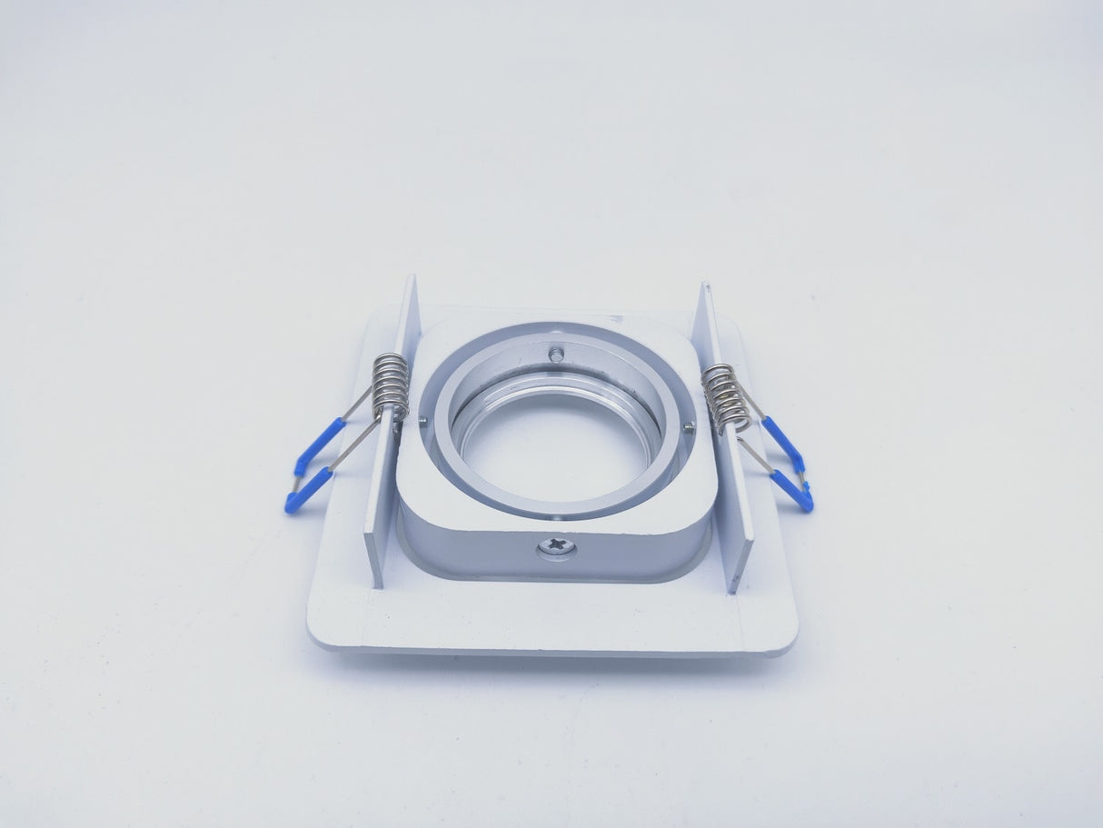 Square Embedded Led Ceiling Downlight Mount Frame Trim Ring GU10 MR16 Halogen Bulb Fitting Holder Socket Spot Lighting Fixtures