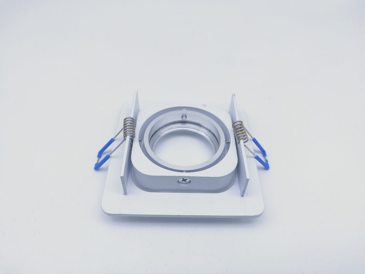 Square Embedded Led Ceiling Downlight Mount Frame Trim Ring GU10 MR16 Halogen Bulb Fitting Holder Socket Spot Lighting Fixtures