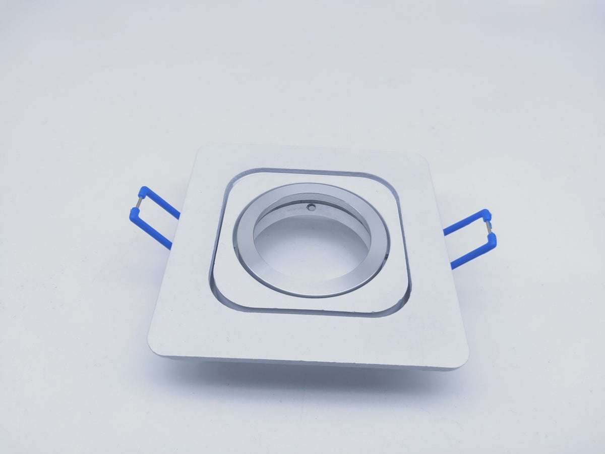 Square Embedded Led Ceiling Downlight Mount Frame Trim Ring GU10 MR16 Halogen Bulb Fitting Holder Socket Spot Lighting Fixtures