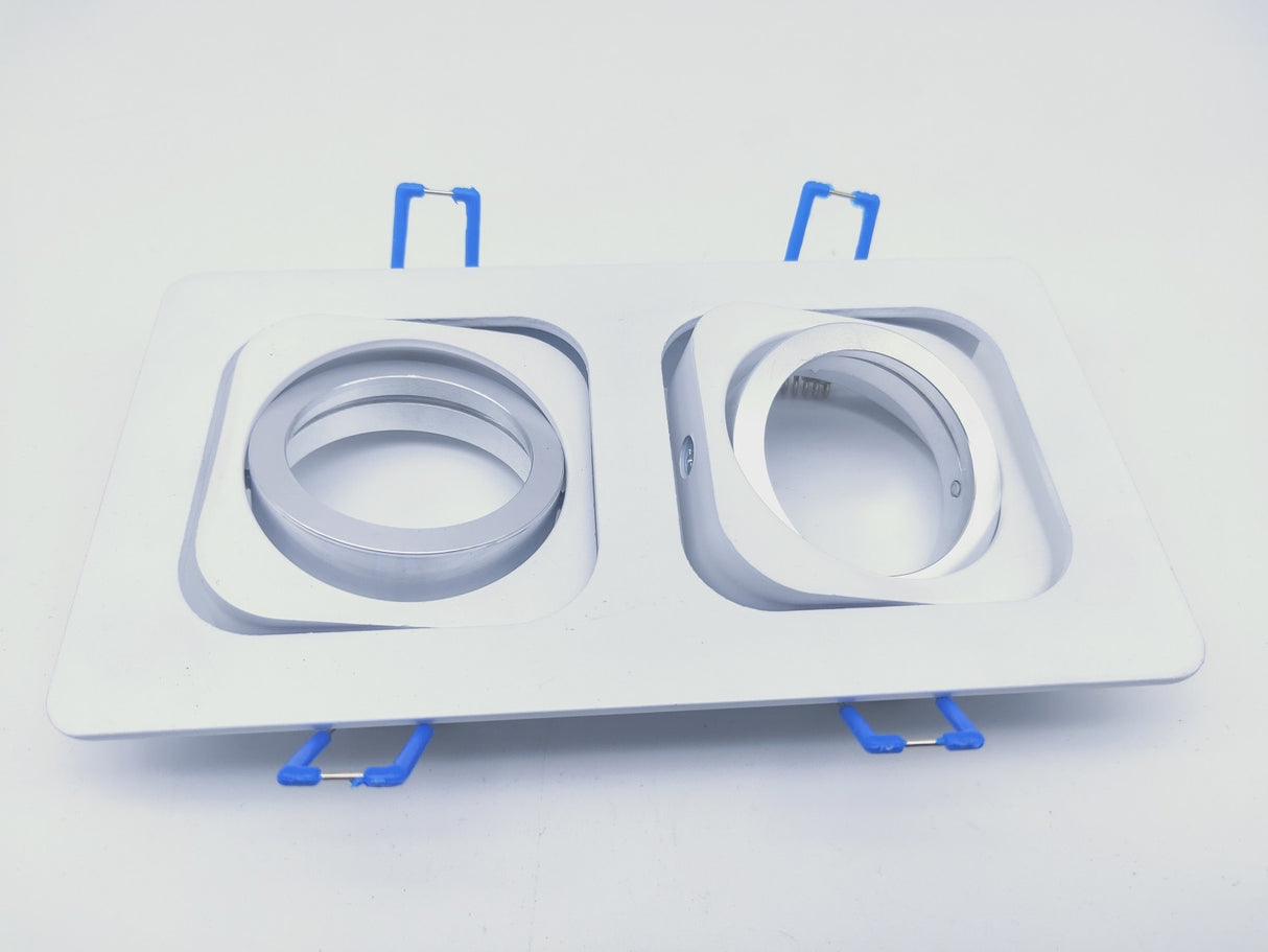 Square Embedded Led Ceiling Downlight Mount Frame Trim Ring GU10 MR16 Halogen Bulb Fitting Holder Socket Spot Lighting Fixtures