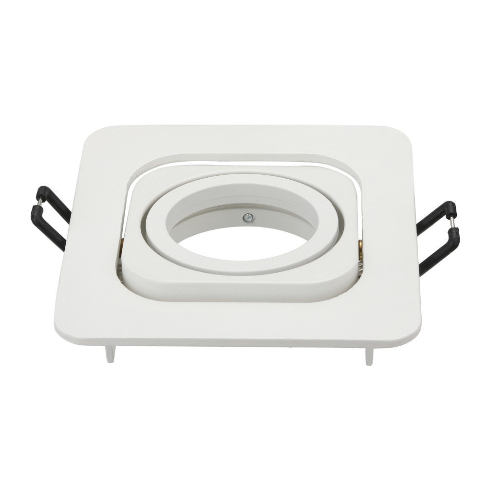 Square Embedded Led Ceiling Downlight Mount Frame Trim Ring GU10 MR16 Halogen Bulb Fitting Holder Socket Spot Lighting Fixtures