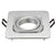 Square Embedded Led Ceiling Downlight Mount Frame Trim Ring GU10 MR16 Halogen Bulb Fitting Holder Socket Spot Lighting Fixtures