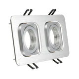 Square Embedded Led Ceiling Downlight Mount Frame Trim Ring GU10 MR16 Halogen Bulb Fitting Holder Socket Spot Lighting Fixtures