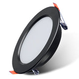 LED Black Downlight rgb 5w 7w 9w 12w 15w Recessed Lamp 220v LED Panel Light Bulb Bedroom Kitchen Bathroom Waterproof Lighting