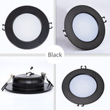 LED Black Downlight rgb 5w 7w 9w 12w 15w Recessed Lamp 220v LED Panel Light Bulb Bedroom Kitchen Bathroom Waterproof Lighting