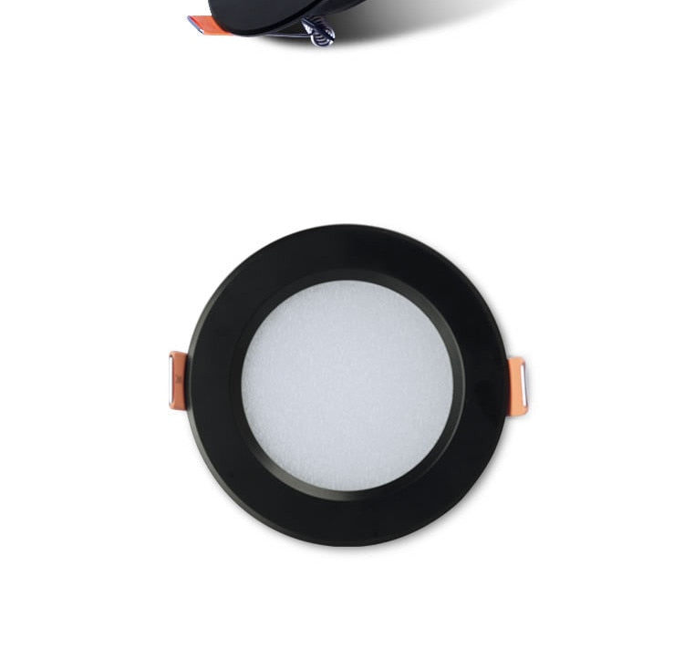LED Black Downlight rgb 5w 7w 9w 12w 15w Recessed Lamp 220v LED Panel Light Bulb Bedroom Kitchen Bathroom Waterproof Lighting