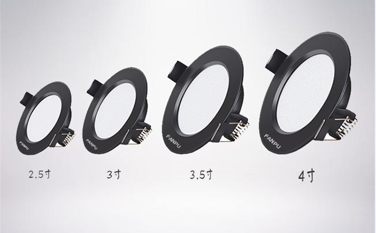 LED Black Downlight rgb 5w 7w 9w 12w 15w Recessed Lamp 220v LED Panel Light Bulb Bedroom Kitchen Bathroom Waterproof Lighting