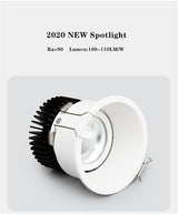 DBF No Flickering Angle Adjustable LED Ceiling Recessed Downlight 5W 7W 10W 12W 18W 20W LED Ceiling Spot Light Pic Background