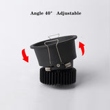 DBF No Flickering Angle Adjustable LED Ceiling Recessed Downlight 5W 7W 10W 12W 18W 20W LED Ceiling Spot Light Pic Background