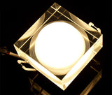 Downlight-led Recessed Lamps Acrylic Crystal Indoor Ceiling Spot Led Light 1W 5W 12W Square/Round For Home Decoration Lighting
