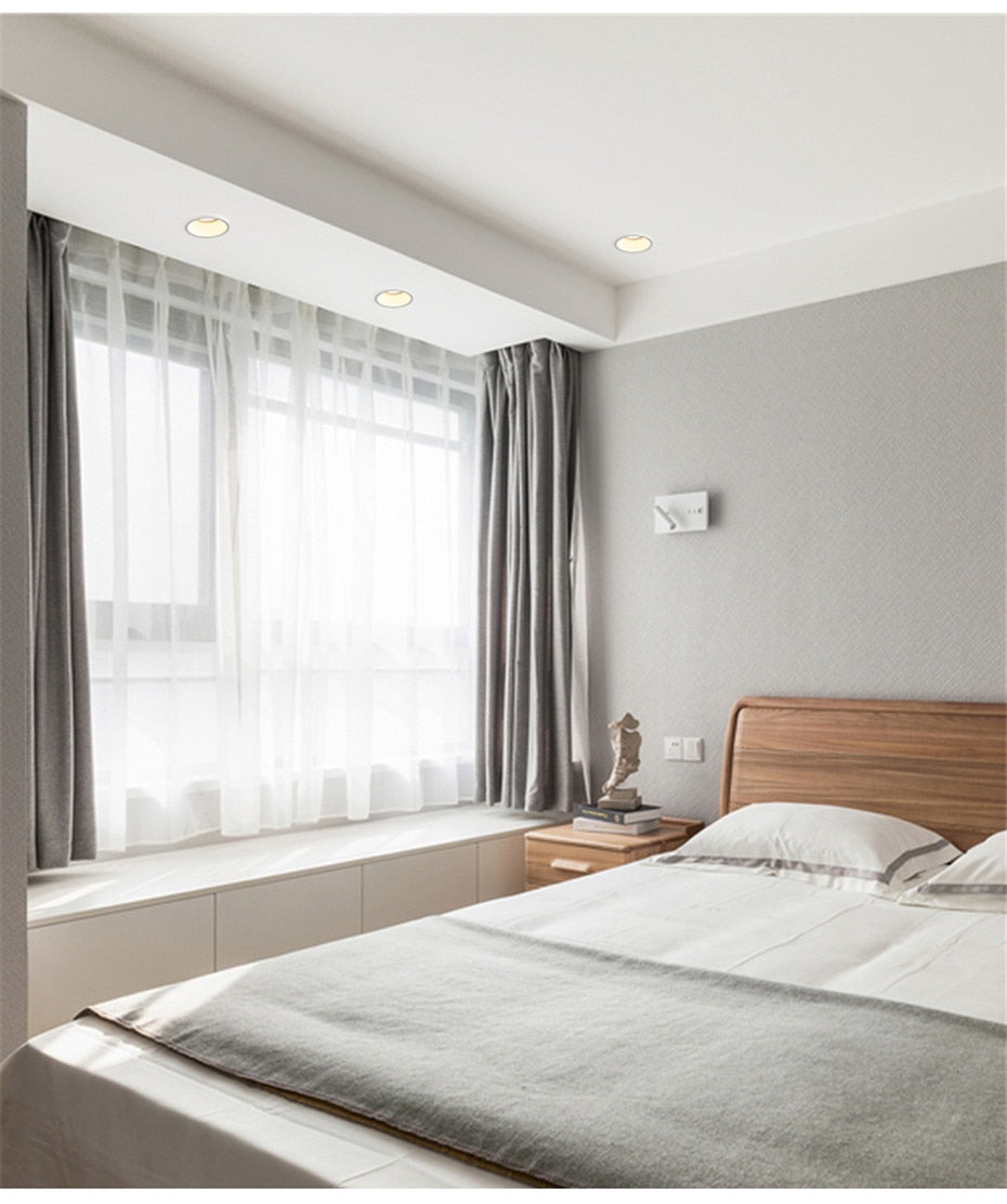 DBF No Flickering Angle Adjustable LED Ceiling Recessed Downlight 5W 7W 10W 12W 18W 20W LED Ceiling Spot Light Pic Background