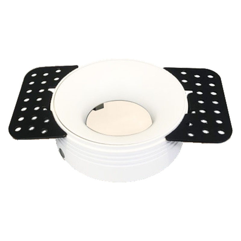 Round Recessed Ceiling Mount Downlight Frame Bracket LED MR16/GU10 Lamp Socket Holder Base Rimless Spot Lighting Fitting Fixture
