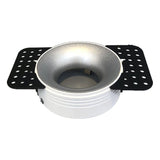 Round Recessed Ceiling Mount Downlight Frame Bracket LED MR16/GU10 Lamp Socket Holder Base Rimless Spot Lighting Fitting Fixture