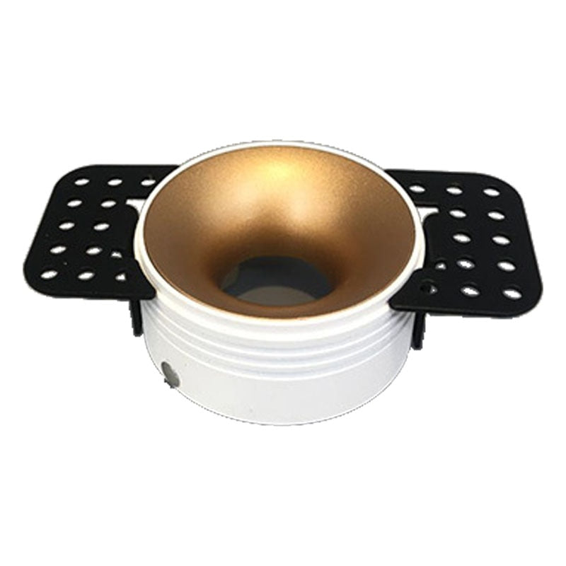 Round Recessed Ceiling Mount Downlight Frame Bracket LED MR16/GU10 Lamp Socket Holder Base Rimless Spot Lighting Fitting Fixture