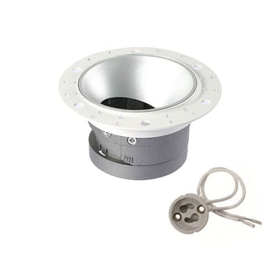 Round Recessed Ceiling Mount Downlight Frame Bracket LED MR16/GU10 Lamp Socket Holder Base Rimless Spot Lighting Fitting Fixture