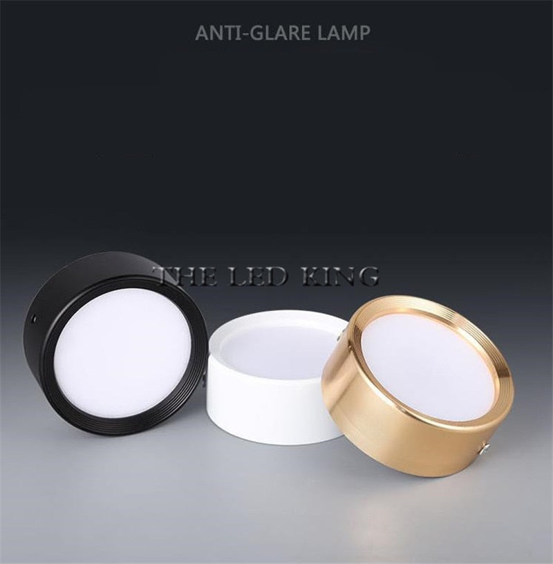 Surface Mounted LED Downlight 5W 7W 9W 12W 15W 18W 30W White/Black Housing Surface Mounted AC220V Ceiling Spot Light Home Decor