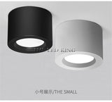 Surface Mounted LED Downlight 5W 7W 9W 12W 15W 18W 30W White/Black Housing Surface Mounted AC220V Ceiling Spot Light Home Decor