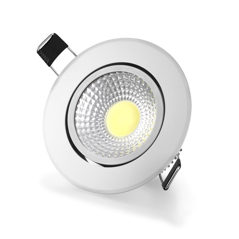 New Led Cob Downlight 7w 10w Dimmable Led Recessed Down Light work with PWM Dimmer AC/DC 110V 220V Ceiling Spot Light+driver