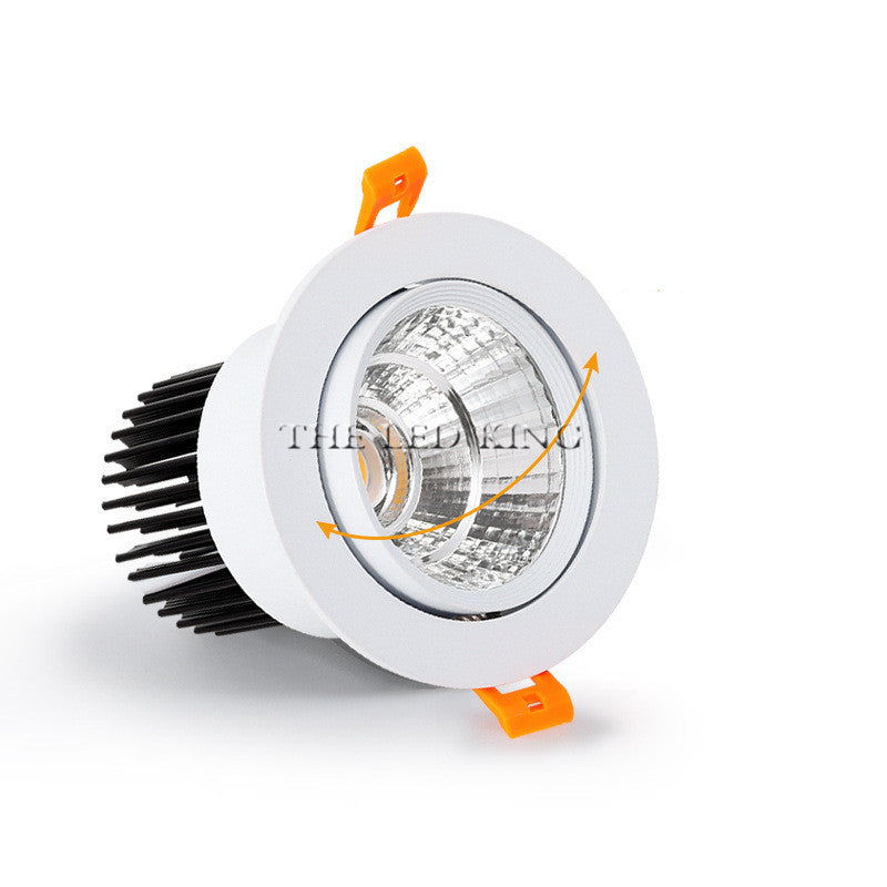 New Led Cob Downlight 7w 10w Dimmable Led Recessed Down Light work with PWM Dimmer AC/DC 110V 220V Ceiling Spot Light+driver