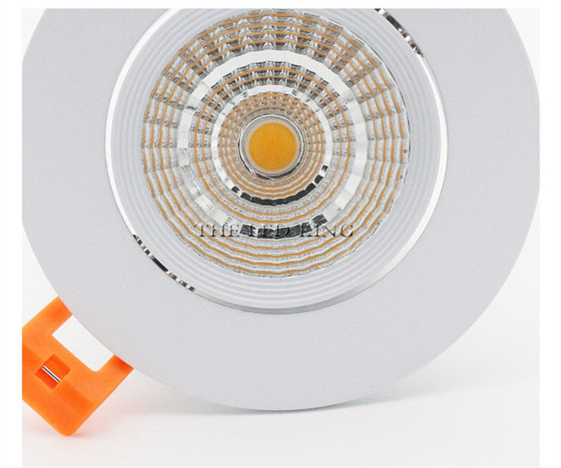 New Led Cob Downlight 7w 10w Dimmable Led Recessed Down Light work with PWM Dimmer AC/DC 110V 220V Ceiling Spot Light+driver