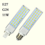LED Lampada G24 E27 9W 11W 13W 15W 18W 30W downlight 85V-265V/AC Horizontal Plug lamp SMD5730 Bombillas led Corn Bulb Spot light