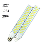 LED Lampada G24 E27 9W 11W 13W 15W 18W 30W downlight 85V-265V/AC Horizontal Plug lamp SMD5730 Bombillas led Corn Bulb Spot light